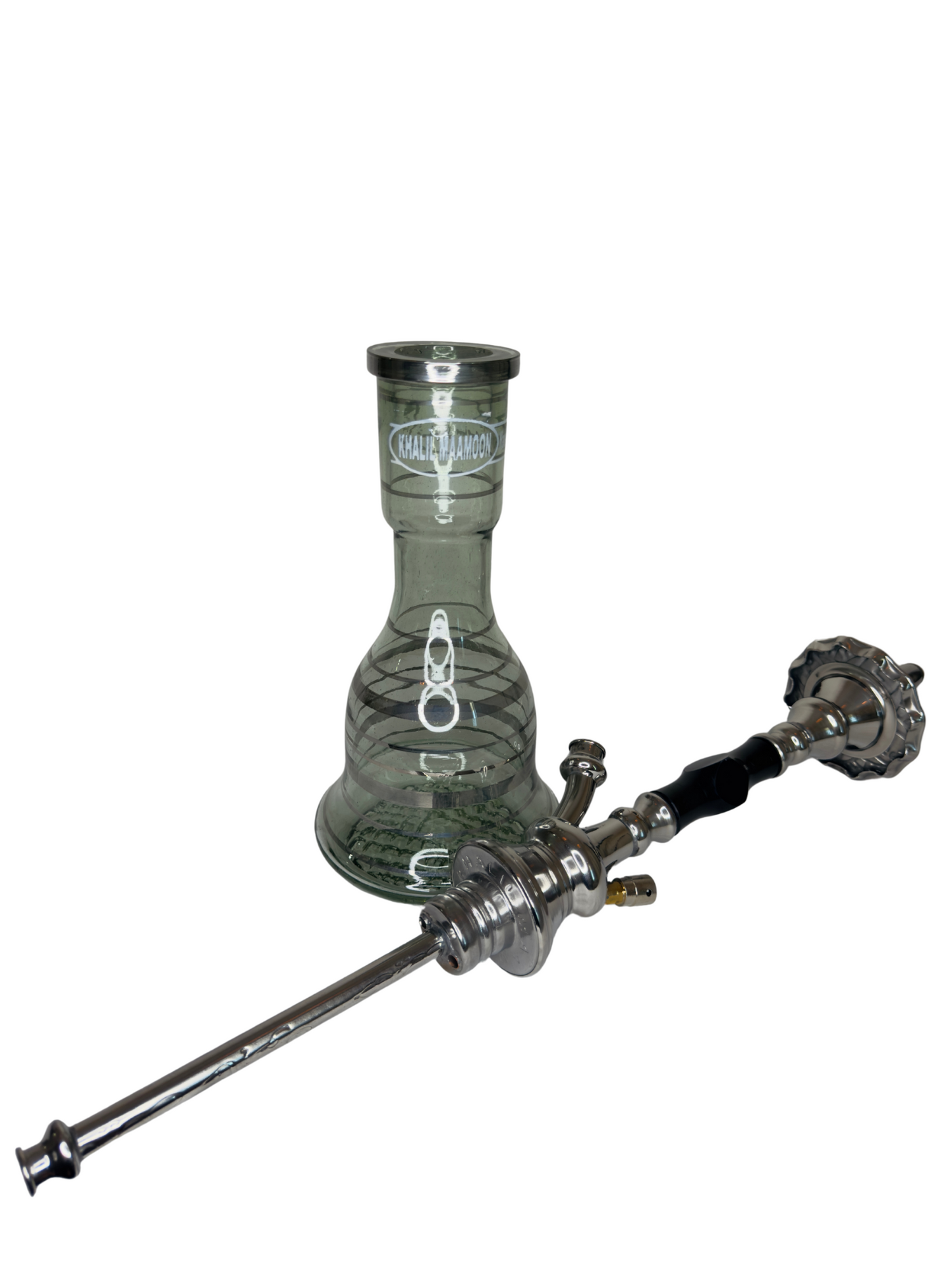 Khalil Maamoon Egyptian Hookah shisha set handcrafted Kahramana 1 Level black