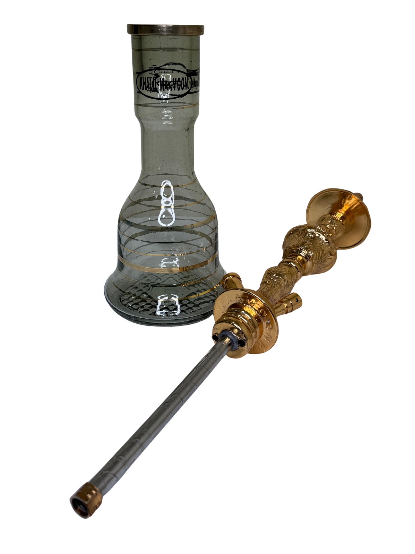 Khalil Maamoon Egyptian Hookah shisha set handcrafted, turkey 1 level brass