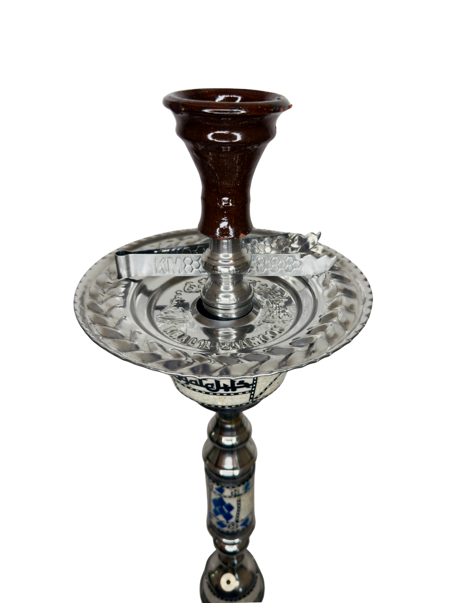 Khalil Maamoon Egyptian Hookah shisha set handcrafted Seashell Omda Sadaf Silver