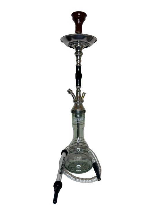 Khalil Maamoon Egyptian Hookah shisha set handcrafted Kahramana 1 Level black