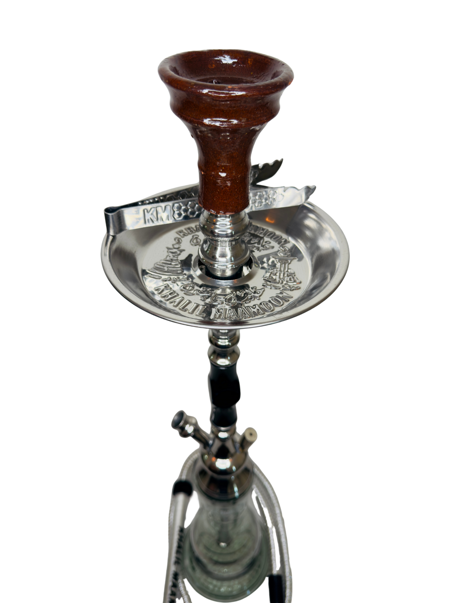 Khalil Maamoon Egyptian Hookah shisha set handcrafted Kahramana 1 Level black