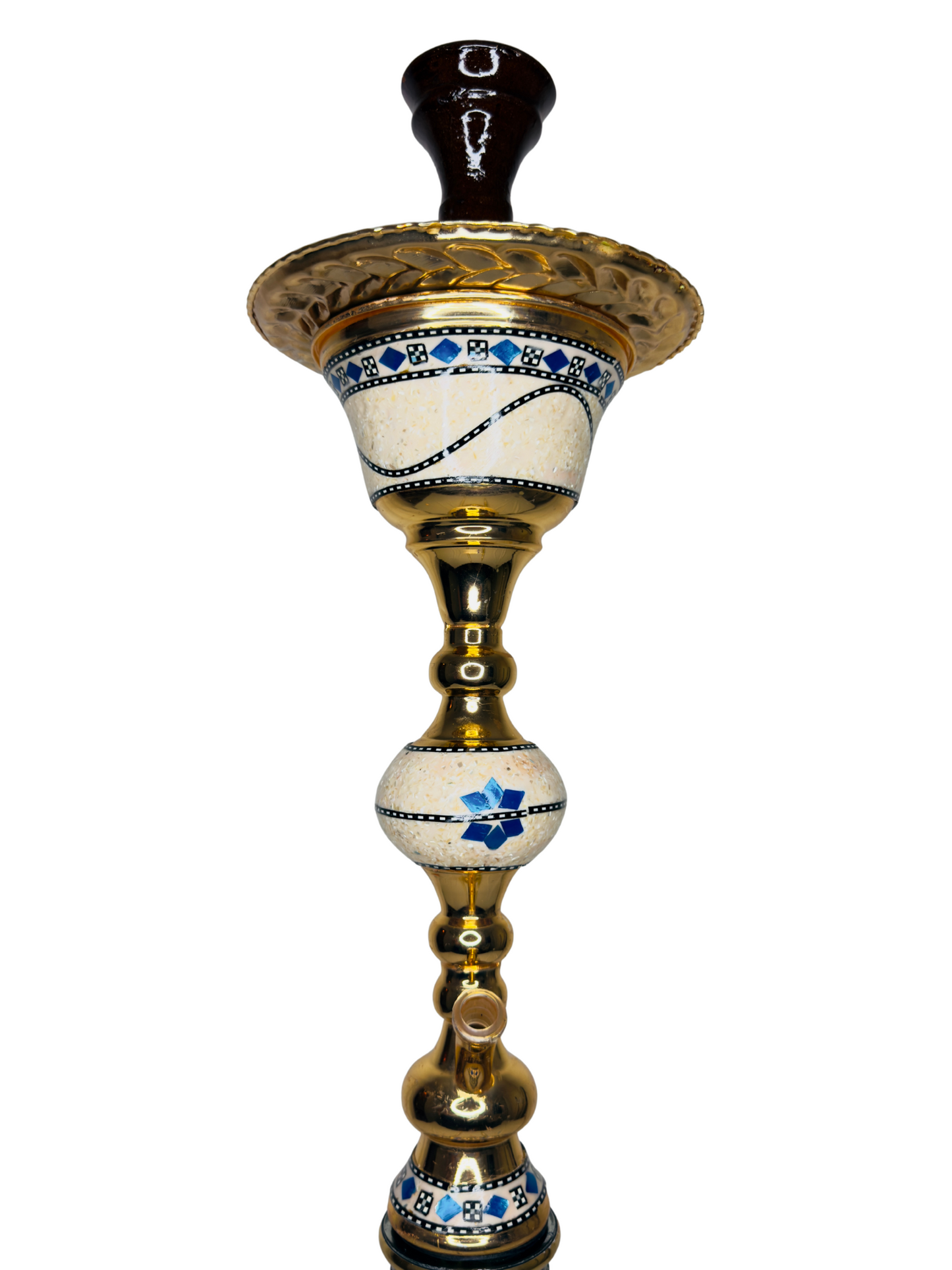 Khalil Maamoon Egyptian Hookah shisha set handcrafted Sharqawi Sadaf 1 level