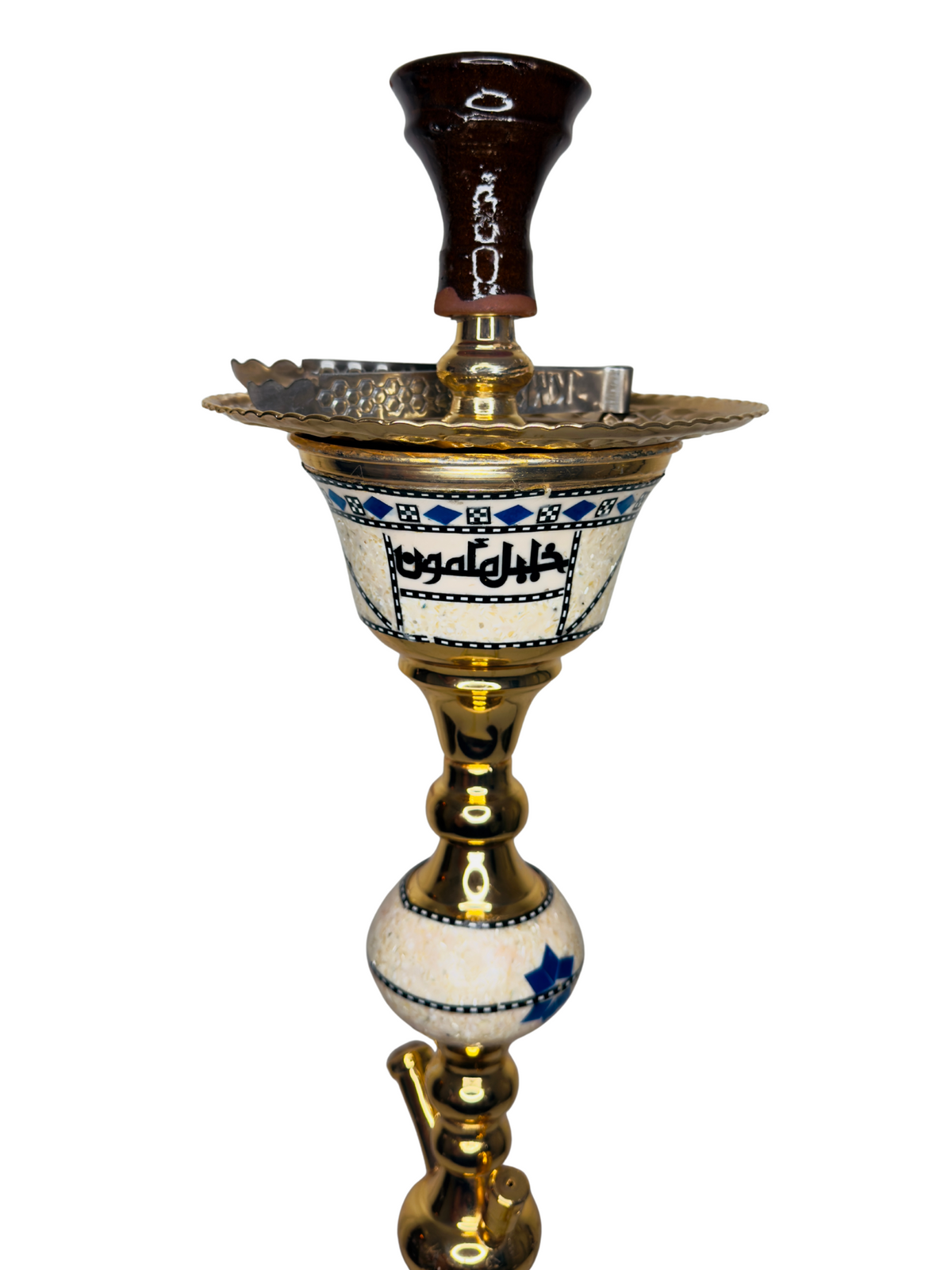 Khalil Maamoon Egyptian Hookah shisha set handcrafted Sharqawi Sadaf 1 level
