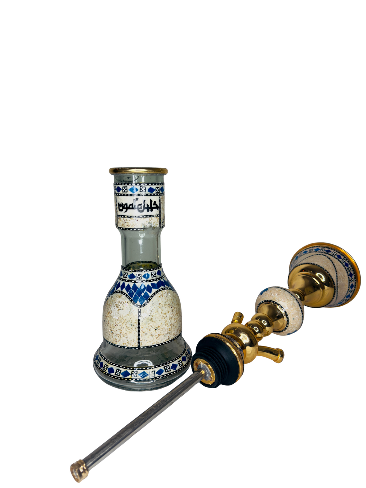 Khalil Maamoon Egyptian Hookah shisha set handcrafted Sharqawi Sadaf 1 level