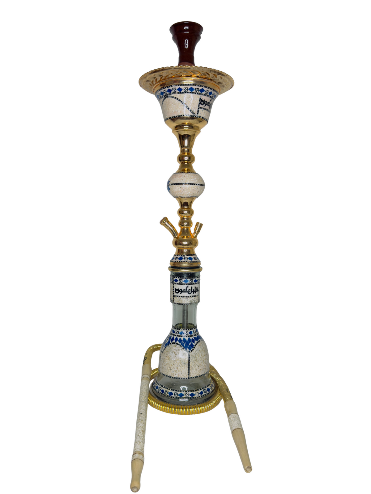 Khalil Maamoon Egyptian Hookah shisha set handcrafted Sharqawi Sadaf 1 level