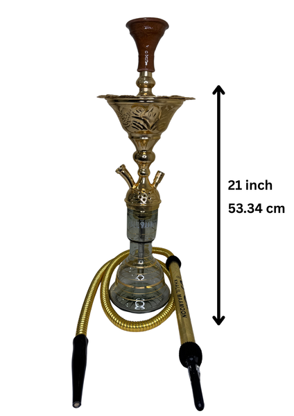 Khalil Maamoon Egyptian Hookah shisha set handcrafted, ice eidco