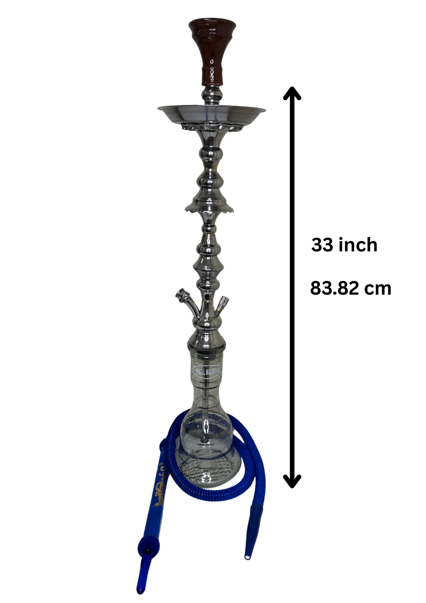 Khalil Maamoon Egyptian Hookah shisha set handcrafted, sharif 2 level silver