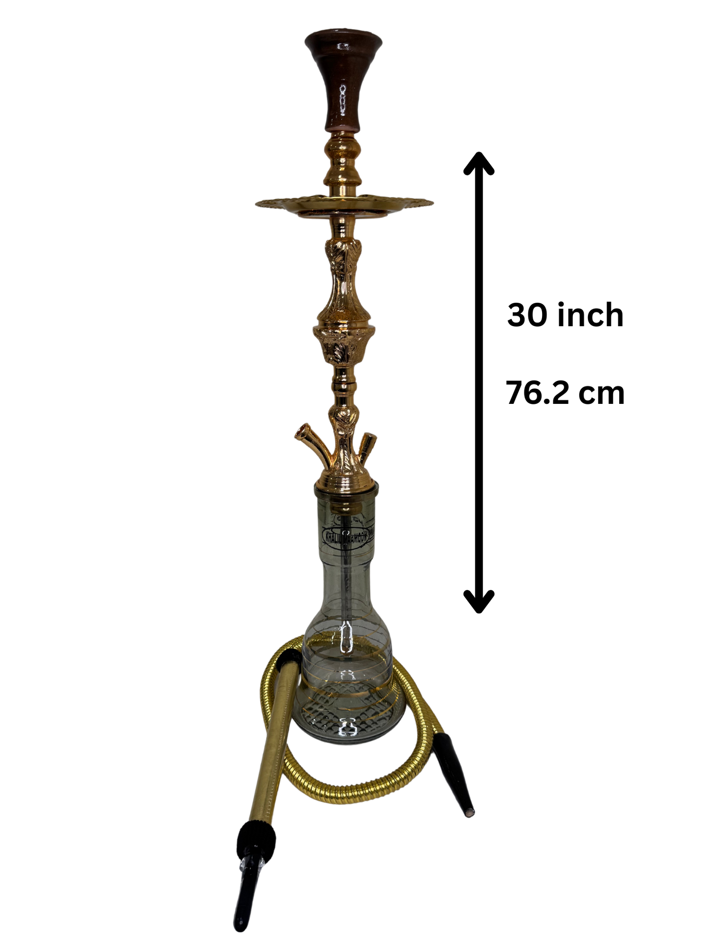 Khalil Maamoon Egyptian Hookah shisha set handcrafted, turkey 1 level brass