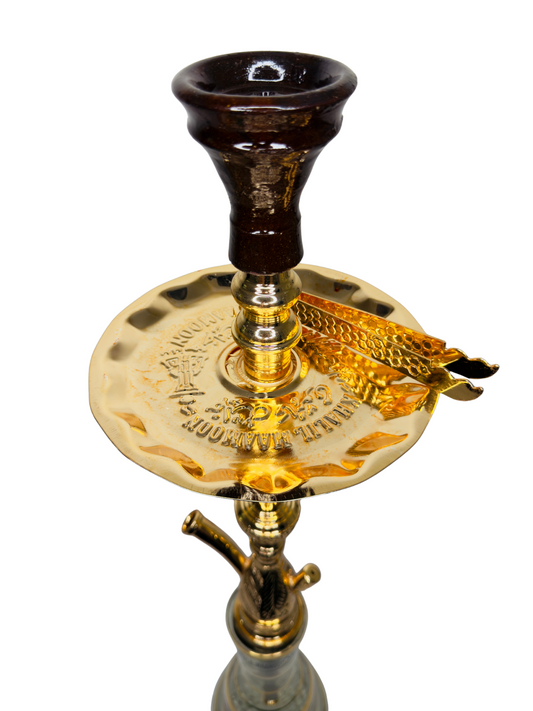 Khalil Maamoon Egyptian Hookah shisha set handcrafted Fanus 2 level