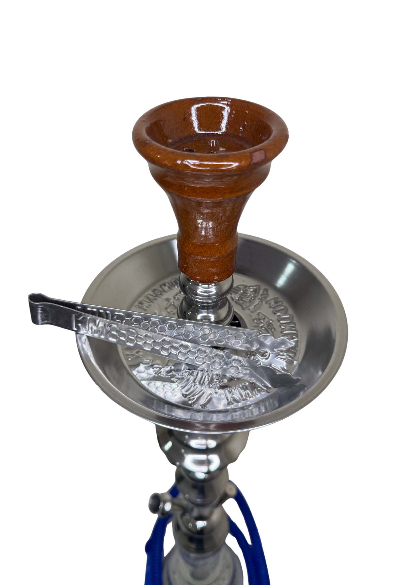 Khalil Maamoon Egyptian Hookah shisha set handcrafted, sharif 2 level silver