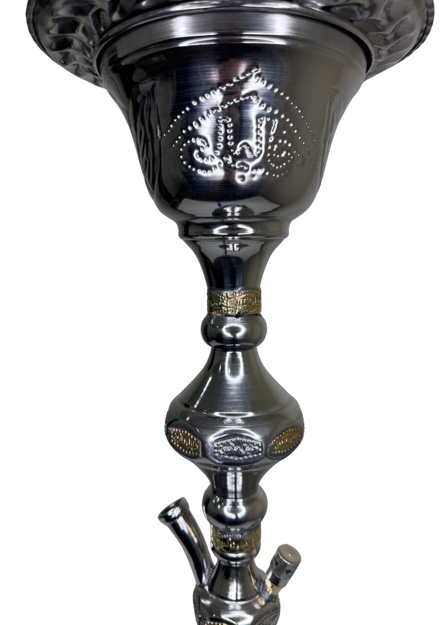 Khalil Maamoon Egyptian Hookah shisha set handcrafted, ice all night 1 level