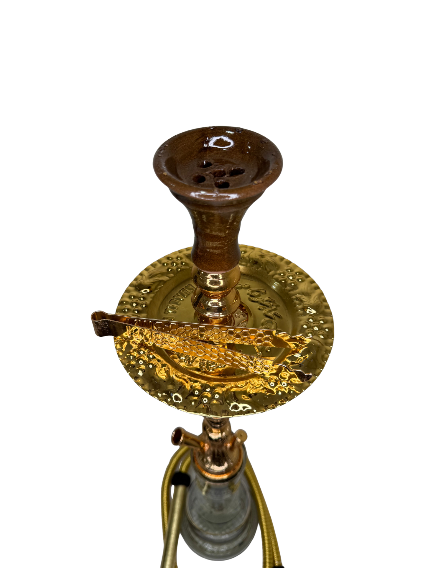Khalil Maamoon Egyptian Hookah shisha set handcrafted, turkey 1 level brass