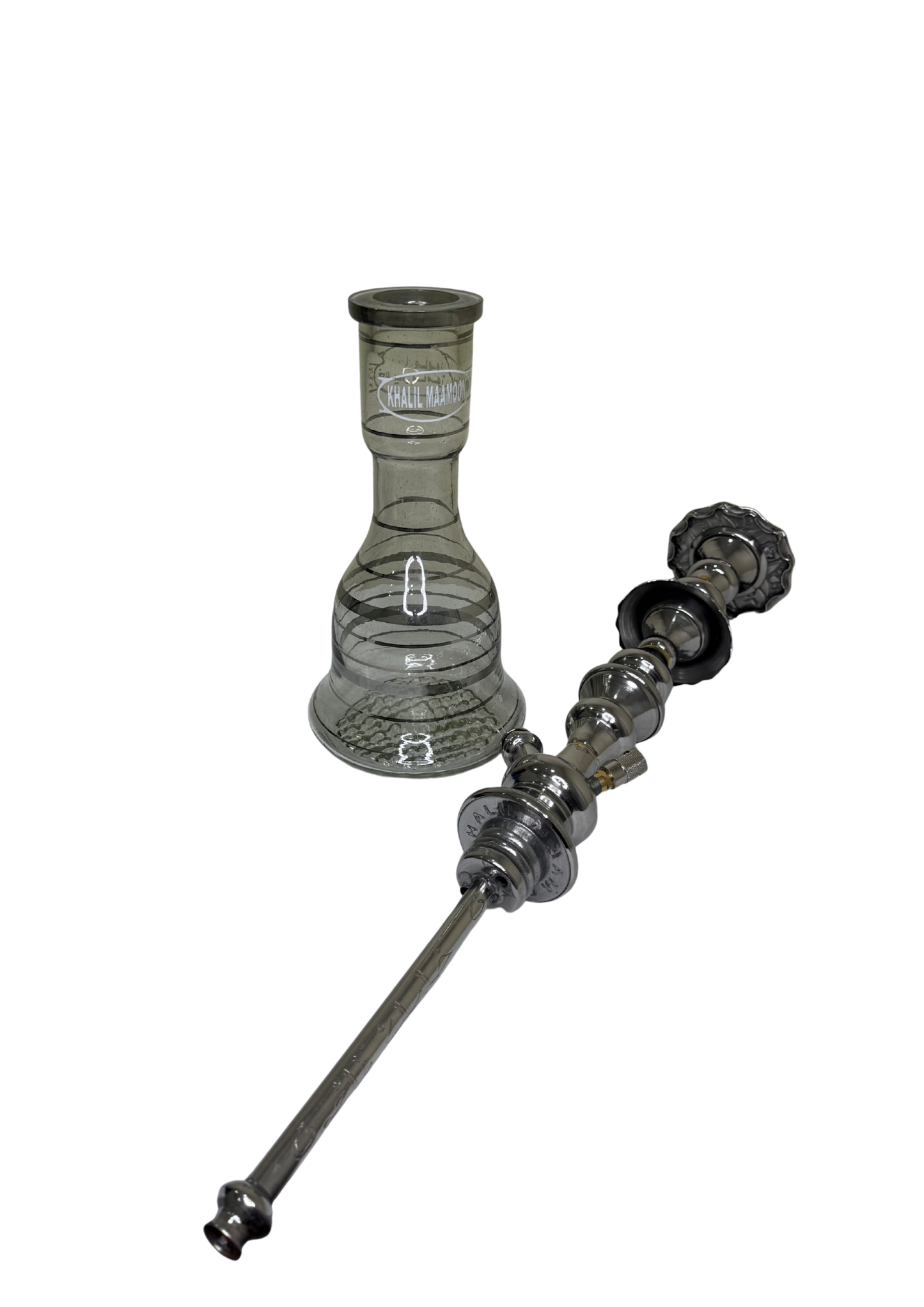 Khalil Maamoon Egyptian Hookah shisha set handcrafted, sharif 2 level silver